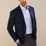 Classic Fit Karo Hellblau