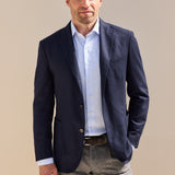 Classic Fit Mini Check Blau