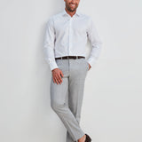 Classic Fit Twill Weiss Extra Lang