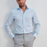 Slim Fit Luxury Stretch Hellblau