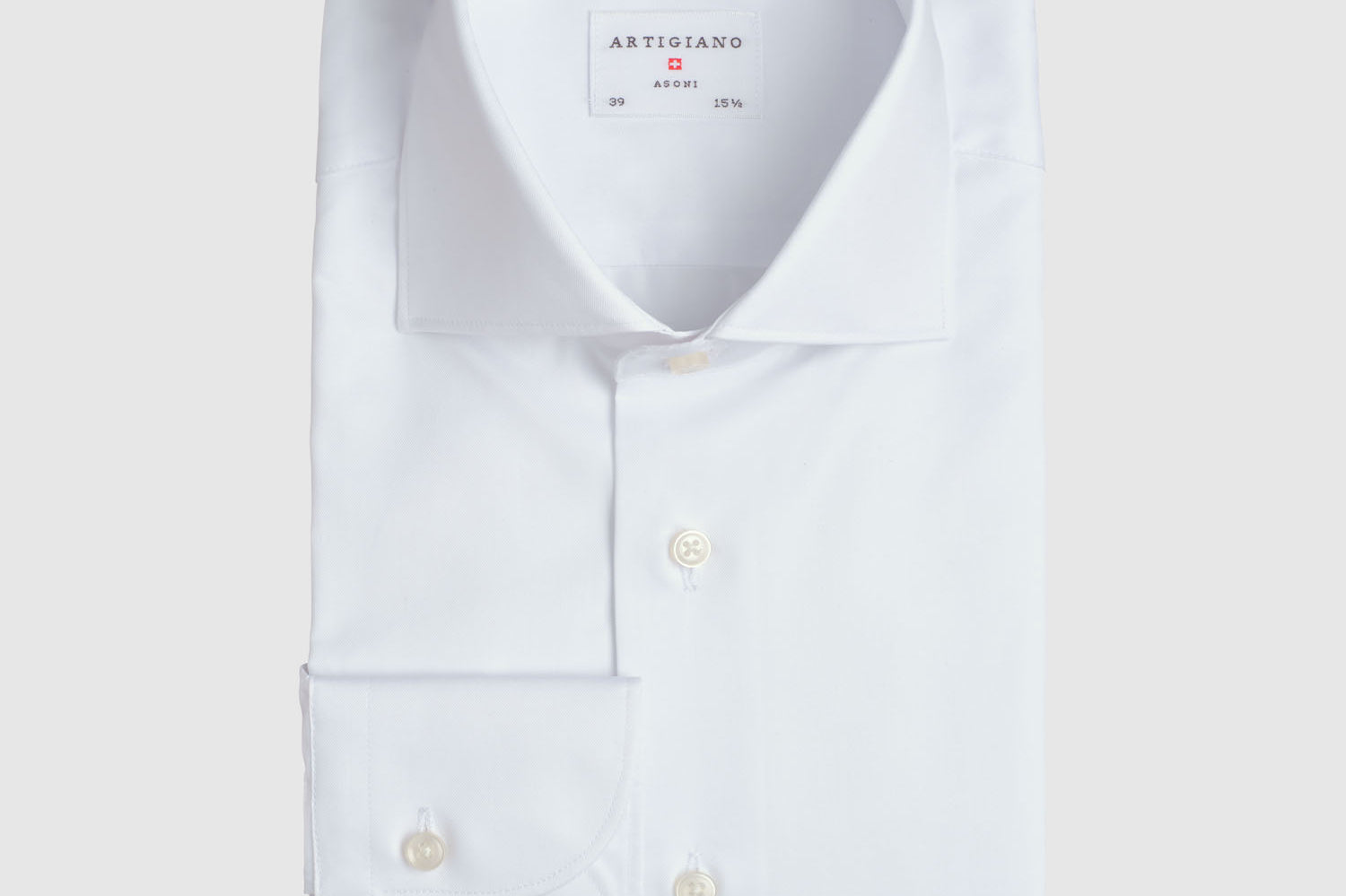 Classic Fit Köper Weiß