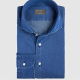 Classic Fit Jeanshemd Blau