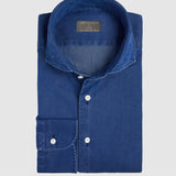 Classic Fit Jeanshemd Dunkelblau