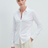 Rosanna Luxury Stretchbluse Weiss