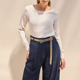 Chiara Seidenbluse Off White