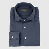 Classic Fit Navy Twill Gewaschen