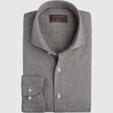 Classic Fit Flanellhemd Grau