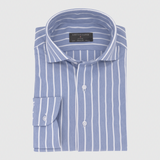 Slim Fit 4-Way Jersey Stretch Blau