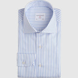Classic Fit Streifen Hellblau