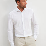 Slim Fit 4-Way Jersey Stretch Weiss