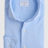 Slim Fit 4-Wege-Jersey Stretch Hellblau