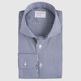 Slim Fit Stretch Streifen Blau