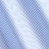 Classic Fit Hellblau Pepita Extra Lang
