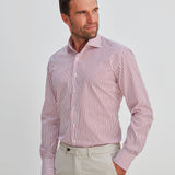 Classic Fit Streifen Rot