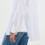 Joelle Baumwollstretchbluse Weiss