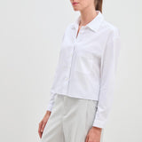 Jo Baumwollbluse Weiss