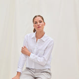 Jo Baumwollbluse Weiss