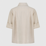 Ivy Leinenbluse Beige