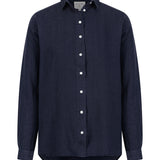 Leinenbluse Navy