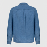 Jacky Leinenbaumwollbluse Denim