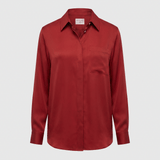 Lamina Seidenbluse Rot