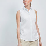 Nanda Luxus-Stretchbluse Weiss
