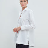 Ida Bluse Baumwolle Weiss