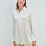 Baila Seidenstretch Bluse Creme