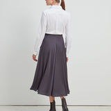 Valentina Skirt Silk Anthrazit