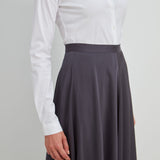 Valentina Skirt Silk Anthrazit