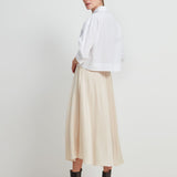 Valentina Skirt Silk Beige