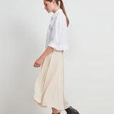 Valentina Skirt Silk Beige