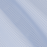 Classic Fit Mini Check Hellblau