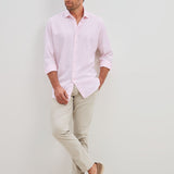 Classic Fit Rosa Twill Gewaschen