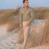 Classic Fit Khaki Twill Gewaschen