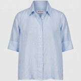 Ivy Leinenbluse Hellblau