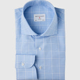 Classic Fit Karo Blue