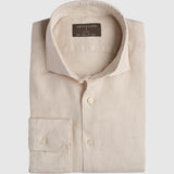 Classic Fit Leinen Light Beige