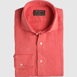 Classic Fit Leinen Rot