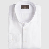 Classic Fit Weiss Twill Gewaschen