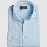 Classic Fit Hellblau Twill Gewaschen
