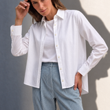 Jacky Stretchbluse Weiss