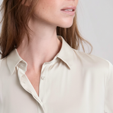 Kelly Seidenstretchbluse Creme