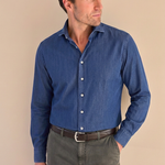Classic Fit Jeanshemd Blau – Ansicht 4