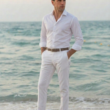 Classic Fit Jersey Weiss