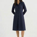 Ines Viskosekleid Navy