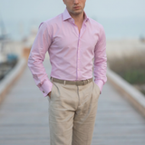 Classic Fit Uni Rosa Chambray