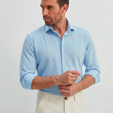 Classic Fit Piqué Aqua