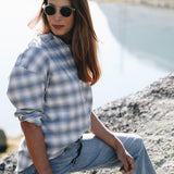 SABABA Flanellkaro Blau coming soon...