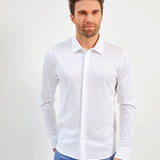 Classic Fit Jersey Weiss